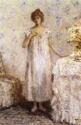 Woman in a White Dressing Grown Jean-francois raffaelli